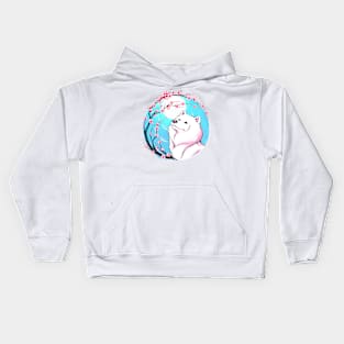 Samoyed Sakura Kids Hoodie